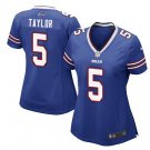 Women Bufflo Bills #5 Tyrod Taylor biue fashion jersey