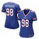 Women's Buffalo Bills #98 Star Lotulelei jersey blue