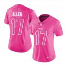 Women's Bills #17 josh allen pink fashion football jersey