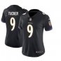 Women's Baltimore Ravens #9 Justin Tucker Football jersey black