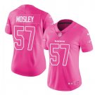 Women Baltimore Ravens #57 CJ Mosley pink fashion jersey