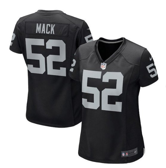 Women's Raiders #52 Khalil Mack black jersey