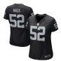 Women's Raiders #52 Khalil Mack black jersey