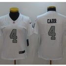 Women Oakland Raiders #4 Derek Carr color rush jersey white