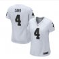 Women's Oakland Raiders #4 Derek Carr game jersey white