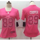 Women's Oakland Raiders #89 Amari Cooper pink fashion jersey
