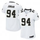Women's New Orleans Saints #94 Cameron Jordan game jersey white