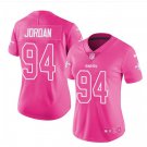 Women's New Orleans Saints #94 Cameron Jordan pink fashion jersey