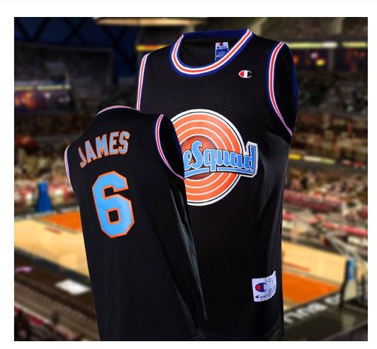 Men's Big dunk #6 LEBRON JAMES Black Jersey Throwback
