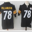 Men's Steelers #78 Alejandro Villanueva color rush Limited jersey black