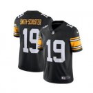 Men's Steelers #19 JuJu Smith-Schuster color rush Limited jersey black