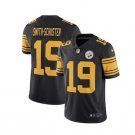 Men's Steelers #19 JuJu Smith-Schuster color rush Limited jersey black