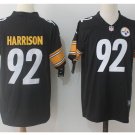 Men's Steelers #92 James Harrison color rush Limited jersey black
