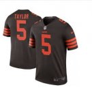 Men's Browns #5 Tyrod Taylor color rush Limited jersey brown