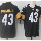 Men's Steelers #43 Troy Polamalu color rush Limited jersey black
