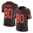 Men's Browns #80 Jarvis Landry color rush Limited jersey brown