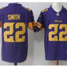 Men's Vikings #22 Harrison Smith color rush Limited jersey purple