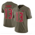 Men's Buccaneers #13 Mike Evans salute to service jersey Olive