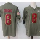 Men's Redskins #8 Kirk Cousins salute to service limited jersey olive