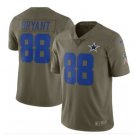 Men's Dallas Cowboys #88 Dez Bryant salute to service jersey olive