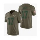 Men's Packers 17 davante adams salute to service jersey olive