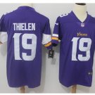 Men's Vikings #19 Adam Thielen color rush Limited jersey purple