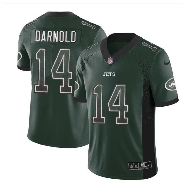 Men's New York Jets #14 Sam Darnold Limited jersey green Drift