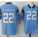 Men's Panthers 22 Christian Mccaffrey color rush limited jersey blue