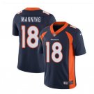 Men Broncos 18 Peyton Manning vapor untouchable color rush jersey navy blue
