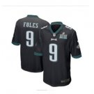 Mens Eagles #9 Nick Foles super bowl Limited Jersey black