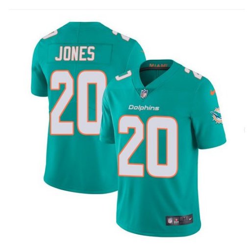 Mens Miami Dolphins #20 Reshad Jones color rush Limited Jersey green