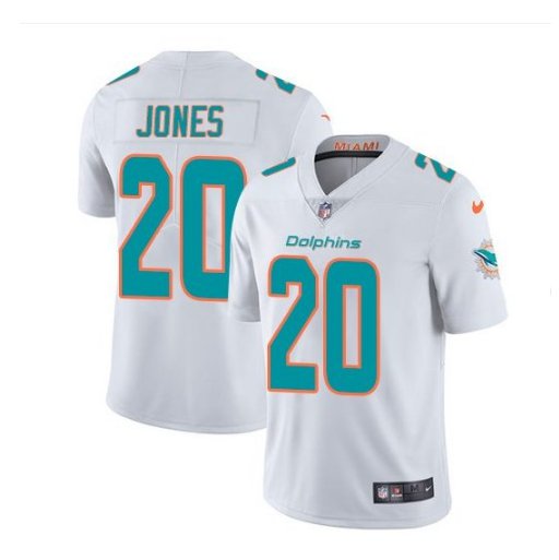Mens Miami Dolphins #20 Reshad Jones color rush Limited Jersey white