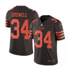 Mens Cleveland Browns #34 Isaiah Crowell color rush Limited Jersey brown