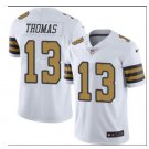 Men's Saints #13 Michael Thomas color rush Limited Jersey white