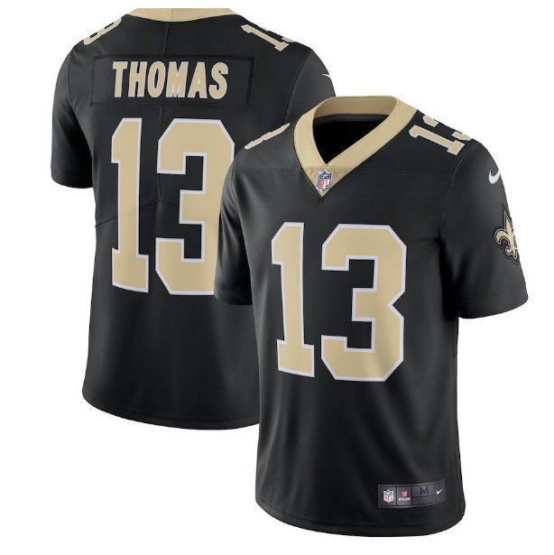 Men's Saints #13 Michael Thomas color rush Limited Jersey black