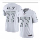 Men's Oakland Raiders 77 Kolton Miller color rush Limited Jersey white