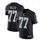 Men's Oakland Raiders 77 Kolton Miller color rush Limited Jersey black
