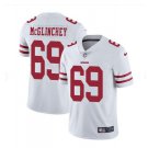 Men's 49ers #69 Mike McGlinchey color rush Limited Jersey white