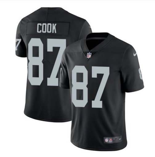 Men's Oakland Raiders 87 Jared Cook color rush Limited Jersey black