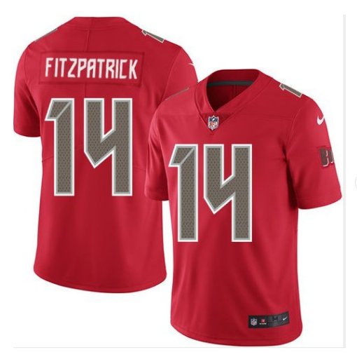 Men's Ryan Fitzpatrick Tampa Bay Buccaneers color rush Limited Jersey red