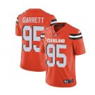 Men's Cleveland Browns #95 Myles Garrett color rush Limited Jersey orange