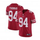 Men's 49ers #94 Solomon Thomas color rush Limited Jersey red
