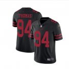 Men's 49ers #94 Solomon Thomas color rush Limited Jersey black
