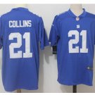 Men's Giants 21 Landon Collins color rush Limited jersey blue