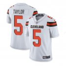 Men's Cleveland Browns #5 Tyrod Taylor color rush Football jersey white