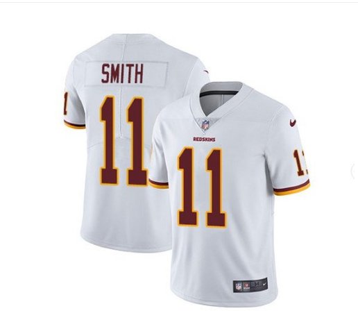 Men's Redskins #11 Alex Smith color rush limited jersey white