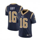 Men's Rams #16 Jared Goff color rush Limited jersey navy blue