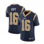 Men's Rams #16 Jared Goff color rush Limited jersey navy blue