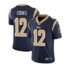 Men's Rams #12 Brandin Cooks color rush Limited jersey navy blue