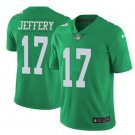 Men Philadelphia Eagles #17 Alshon Jeffery color rush Limited jersey green